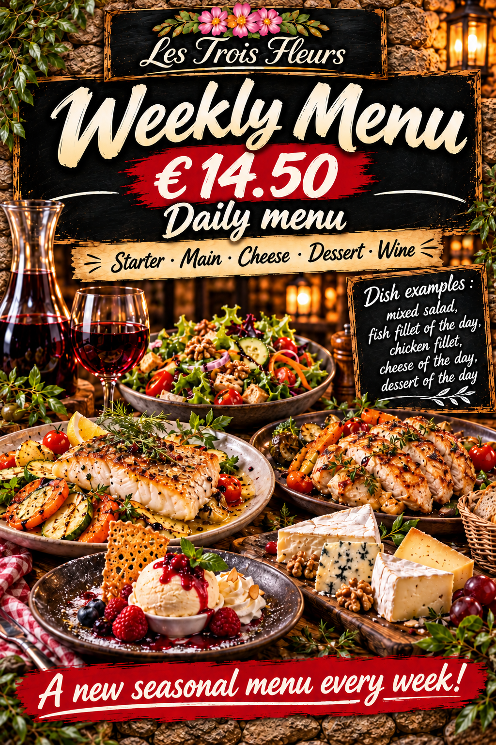Poster Weekly Menu