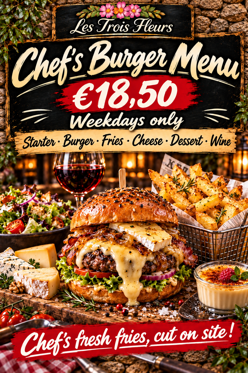 Poster Chef’s Burger Menu