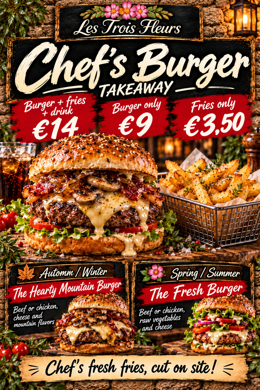 Poster Takeaway Burger