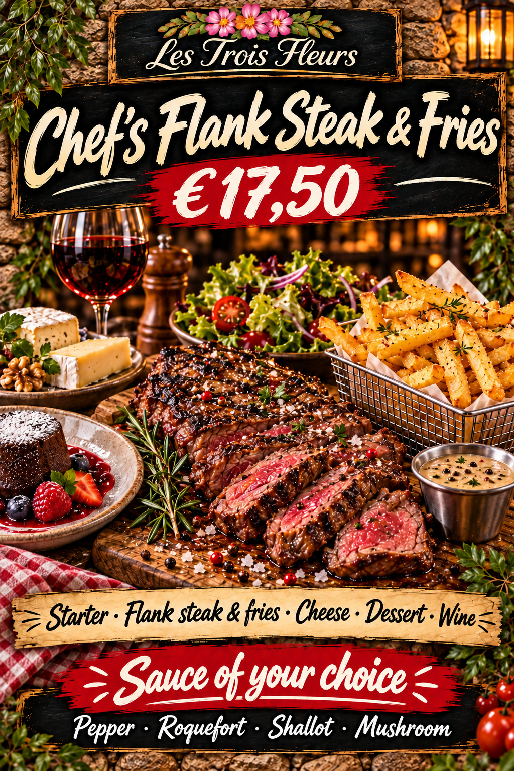 Poster Chef’s Bavette Steak & Fries