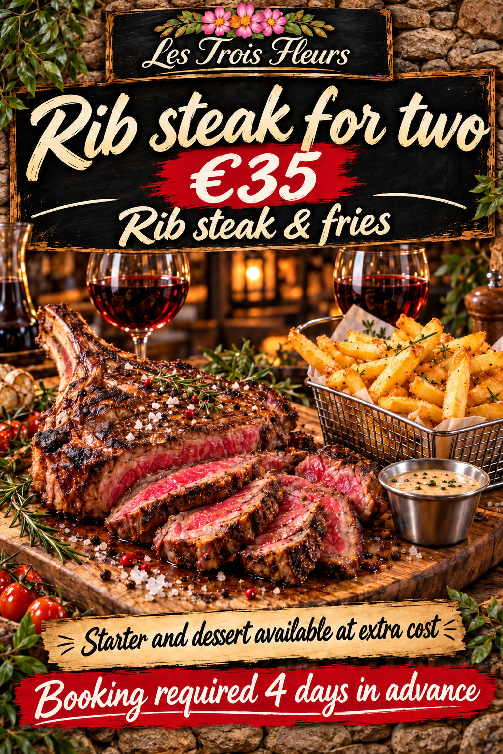 Poster Rib Steak for Two